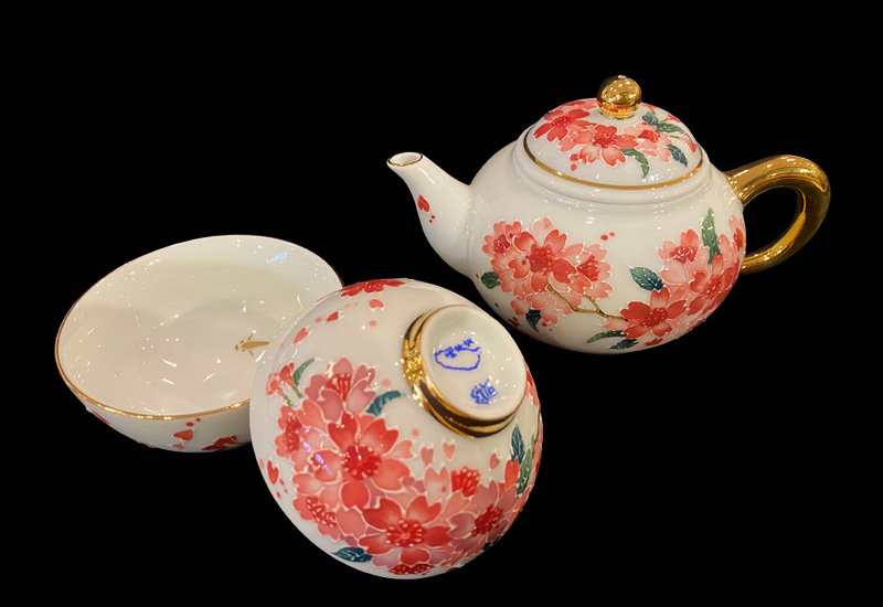 兩岸窯 法華彩 姹紫嫣紅茶壺組(1壺2杯) 台灣MIT認證 茶具組 teacup